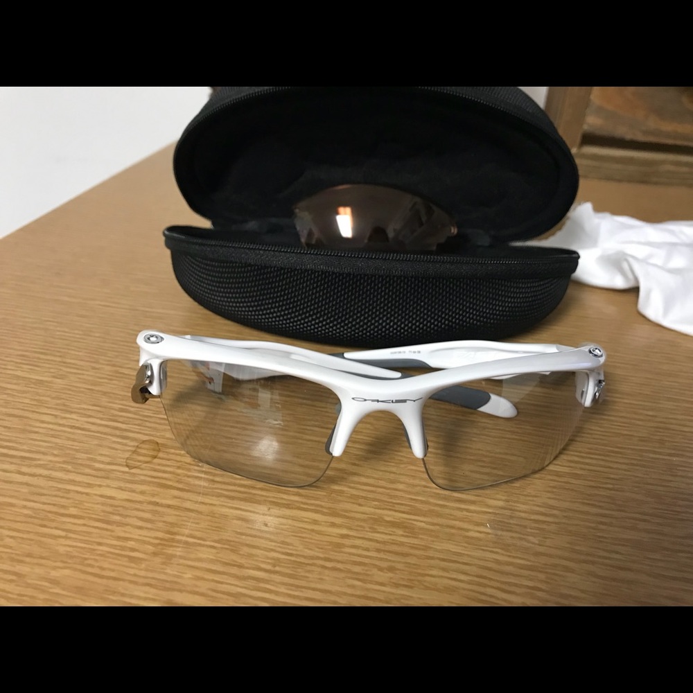 Oakley sunglasses.